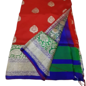 Red Buta Saree Banarasi
