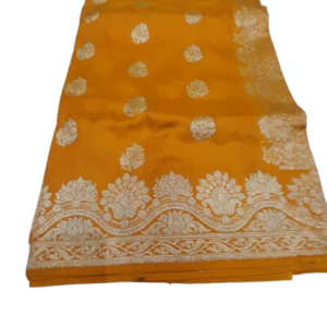 contrast banarasi saree
