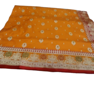 contrast banarasi saree