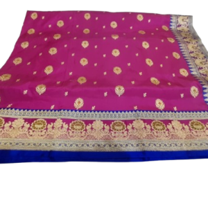 contrast banarasi saree